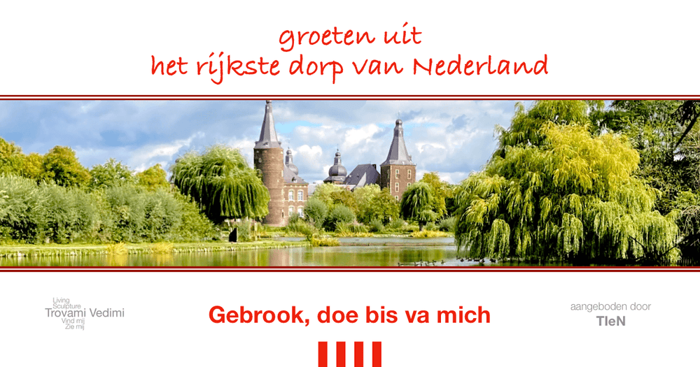 Groeten uit het rijkste dorp van Nederland ansichtkaart